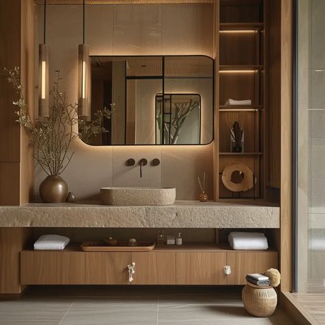 Home, Bath, Interior, Japandi Bathroom Small, Japandi Bathroom Design, Bathroom Luxury Design, Bathroom Design Luxury, Bathroom Design Small, Japandi Bathroom