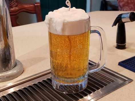 Photo about Beer Mug Candle made with Gel Wax and Soy wax for the foam. This candle looks and smells just like a real beer!. Image of birthday, gift, novelty - 120417185 Beer, Decoration, Mugs, Beer Lovers, Beer Mug, Draft Beer, Novelty Candles, Novelty, Candle Making