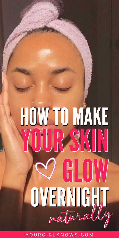 Who doesn't wanna wake up feeling radiant? With these 12 tips on how to make your skin glow naturally overnight, you'll be on your way to achieve your dreamy skin in a night's time! Face Skin, Glowing Radiant Skin, Natural Glowing Skin, Clear Skin Face, Glowing Skin Mask, Skin Mask, Clear Skin Face Mask, Instant Face Glow, Clear Face Overnight