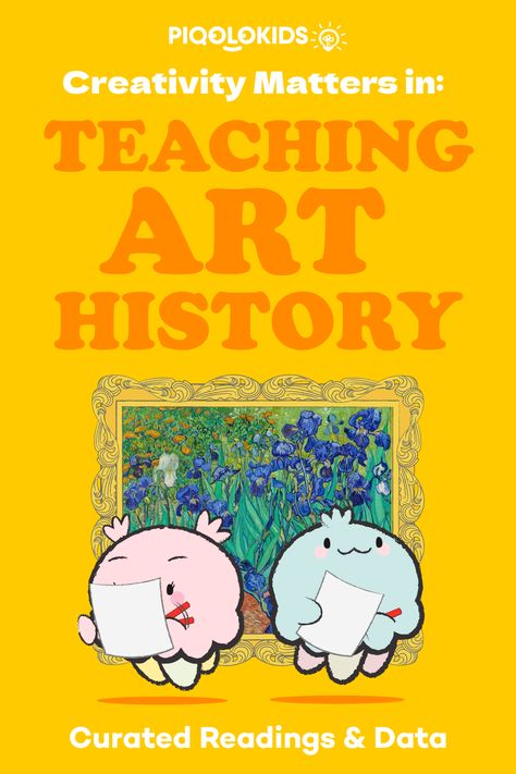 Teaching art history to kids can be a fun and rewarding experience for both teachers and students. #art #elementary #teacherresources #creativity #printables #artsub #arthistory #history Art Lesson Plans, Teaching History, Elementary Art, Sketchbooks, Design, English, Masters, High School, Teaching Art