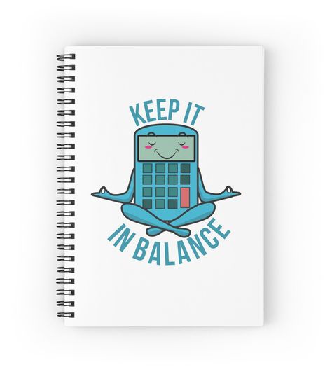 Spiral notebooks with high-quality edge-to-edge print on front. 120 pages in your choice of ruled or graph lines. A funny quote for the accountant, if you are an accountant sure you'll identify with this, or if you know one, this is the perfect gift for them Funny Accounting Quotes, Yoga Puns, Accountability Quotes, Spiral Notebooks, Funny Quote, Sweet Words, Funny Puns, Funny Art, Spiral Notebook