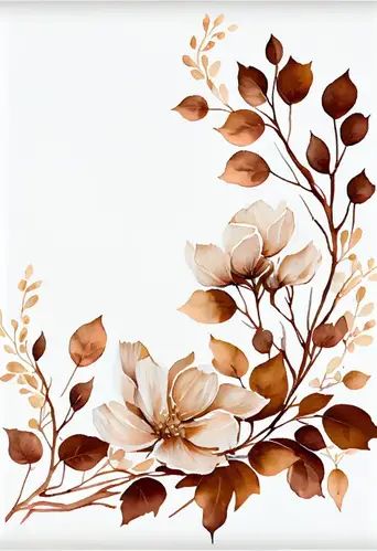 Boho, Flowers, Watercolour Flowers, Floral, Design, Vintage, Flower Backgrounds, Watercolor Flowers, Floral Background