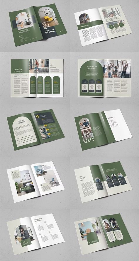 Modern Brochure Design Template InDesign. 20 Pages. Layout, Cover Design, Layout Design, Design, Brochure Design Layouts, Brochure Design Creative, Catalog Cover Design, Brochure Design Inspiration, Brochure Design Layout