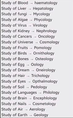 Study, Hematology, Osteology, Liver, Ornithology, Oncology, Kidney, Algae, Fungi