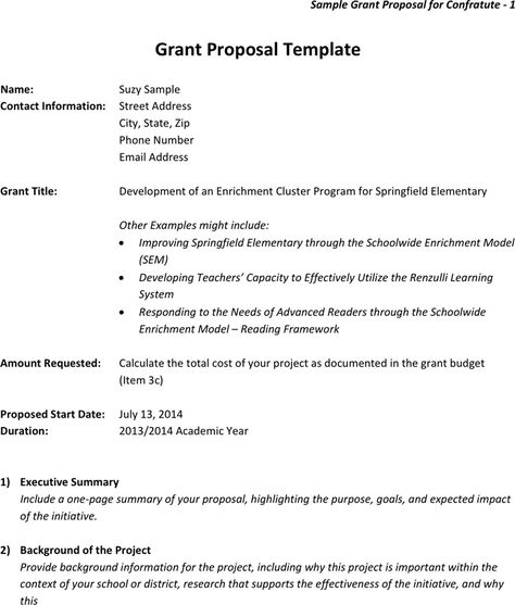 Grant Proposal Template 1 Diy, Business Letter Sample, Sample Resume, Marketing Proposal, Project Proposal Template, Proposal Software, Free Business Proposal Template, Service Learning, Project Proposal