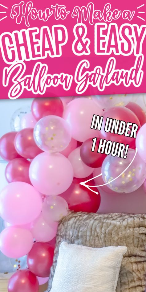 How to Make a Balloon Arch Garland! - Lemon Peony Diy, Crafts, Baby Showers, Balloon Garland Diy, Balloon Garland, Balloon Decorations, Balloon Decorations Party, Diy Birthday Balloon Decorations, Ballon Decorations