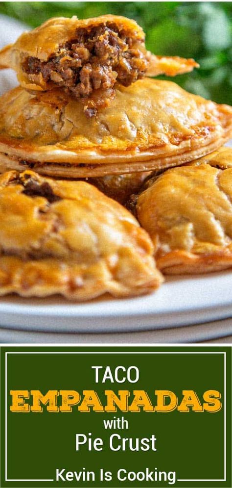 Taco empanadas are a cinch to make with refrigerated pie crust instead of empanada dough. Make this easy Tex Mex recipe for dinner tonight! #TacoTuesday #TacoEmpanadas #EmpandasRecipe #TexMexDinners #RecipeVideos Appetisers, Quiche, Mexican Food Recipes, Sandwiches, Appetiser Recipes, Easy Empanadas Recipe, Appetizer Recipes, Easy Empanadas, Appetizers