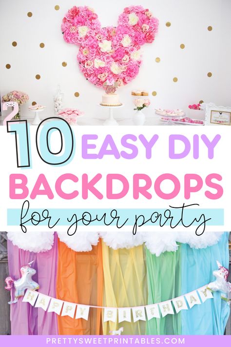 Home-made Party, Party Backdrop Diy, Diy Birthday Backdrop, Party Backdrops, Diy Party Background, Diy Party Decorations, Diy Photo Booth Backdrop, Party Decorations, Diy Party