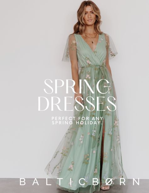 Looking for the best dresses for spring? Get spring ready with the perfect dress. Baltic Born has you covered! Outfits, Suits, Art, Ideas, Spring Dresses, Spring Maxi Dress, Hunter Green Maxi Dress, Spring Formal Dresses, Summer Formal Dresses