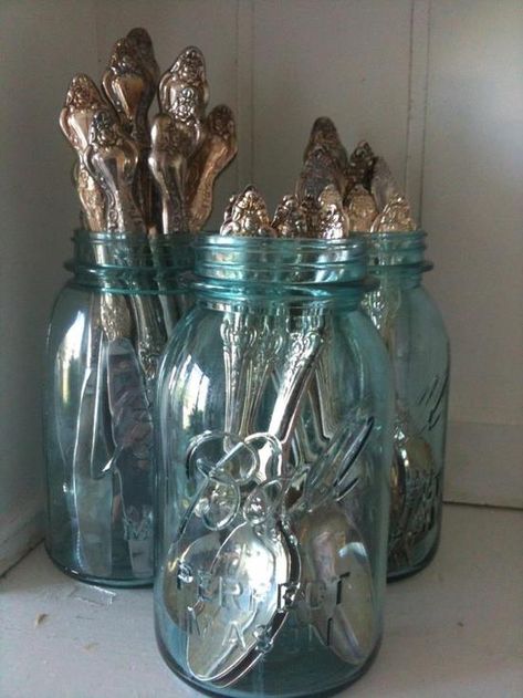 Diy, Upcycling, Bottles And Jars, Uses For Mason Jars, Glass Jars, Home Diy, Decorative Jars, Jar Crafts, Jar