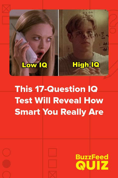 This 17-Question IQ Test Will Reveal How Smart You Really Are Personality Quizzes, Quiz With Answers, Iq Quizzes, Quizs, Test Quiz, Iq Test Questions, Test Questions, Test Your Iq, Multiple Intelligence Test