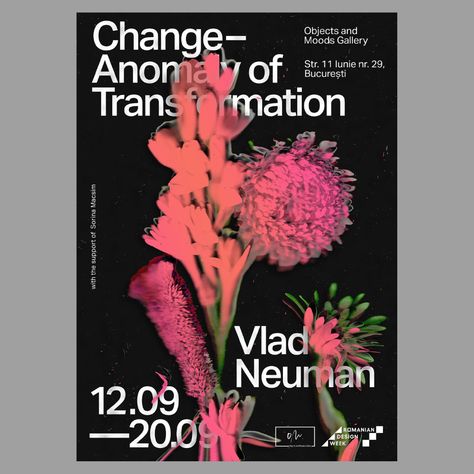 Kunstjournal Inspiration, Exhibition Posters, Flower Graphic Design, Poster Fonts, Art Exhibition Posters, Event Poster Design, Graph Design, Nature Posters, Collage Poster
