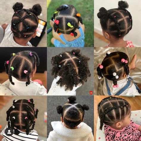 Black Toddler Hairstyles, Kids Curly Hairstyles, Lil Girl Hairstyles, Black Kids Hairstyles, Mixed Baby Hairstyles, Kids Hairstyles Girls, Toddler Hairstyles Girl