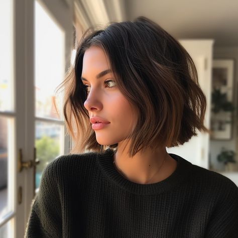 The 40 Trendiest Chin Length Haircut ideas of 2024 Barnet Fc, Balayage, Bob Haircut For Round Face, Thick Bob Haircut, Bob Haircut Round Face, Short Haircuts For Round Faces, Round Face Short Haircuts, Round Face Bob, Chin Length Bob