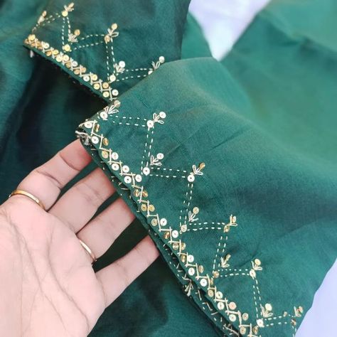 Kiran Zaheer on Instagram: "Green embroidered jora 💚  ~All sizes available ~ Color can be customised ~Worldwide shipping ~Inbox for any query  SHOP NOW Whatsapp +9203098148340  Hand embroidered dresses @kiranzaheer2021  #smallbusiness #supportsmallbusiness #handmade #shopsmall #shoplocal #smallbusinessowner #entrepreneur #business #supportlocal #fashion #kiranzaheer2021 #ocalbusiness #etsy #explorepage #marketing #art #etsyshop #businessowner #blackownedbusiness #homedecor #instagood #smallbusinesssupport #design #onlineshopping #womeninbusiness #startup #instagram #explore #giftideas" Design, Sleeve Designs, Sleeves, Pins
