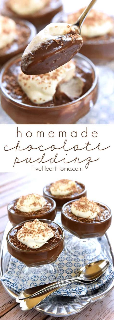 Chocolate Desserts, Homemade Chocolate Pudding, Homemade Pudding, Homemade Chocolate, Chocolate Pudding Recipes, Chocolate Pudding, Chocolate Recipes, Pudding Recipes, Pudding Desserts