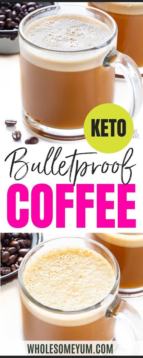 Low Carb Recipes, Healthy Recipes, Smoothies, Detox, Keto Coffee Recipe, Keto Drink, Keto Bullet Proof Coffee, Keto Foods, Keto