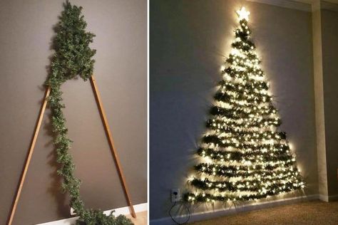 Mums rave about space-saving Christmas tree wall decoration kids can't knock over & say it's BETTER than a real one Christmas, Natal, Celebration, Jul, Dekoration, Noel, Natale, Holiday, Weihnachten