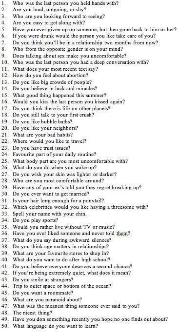 50 questions Instagram, Fun Questions To Ask, Questions To Ask, Questions To Get To Know Someone, Questions For Friends, Truth Or Dare Questions, Conversation Starter Questions, Getting To Know You, Truth Or Truth Questions