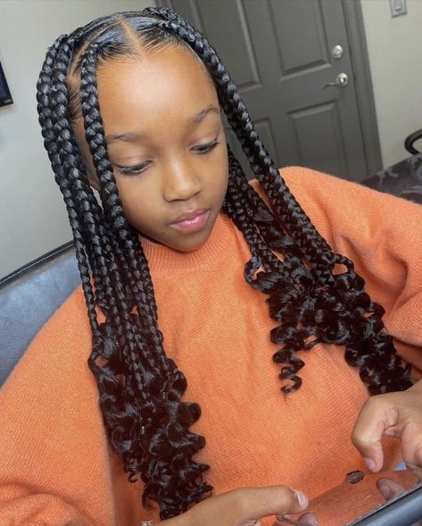 Braided Hairstyles, Box Braids Hairstyles For Black Women, Box Braids For Kids, Cute Braided Hairstyles, Big Box Braids Hairstyles, Braided Hairstyles Easy, Braids For Girls, Braided Hairstyles For Teens, Cute Box Braids Hairstyles