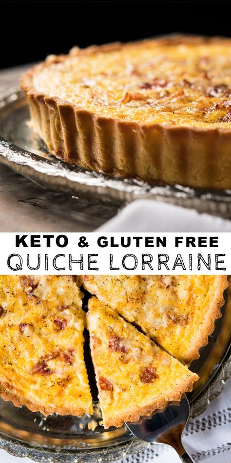 Gluten Free Recipes, Low Carb Recipes, Quiche, Protein, Nutella, Keto Quiche, Gluten Free Quiche, Gluten Free Quiche Lorraine, Keto Bread