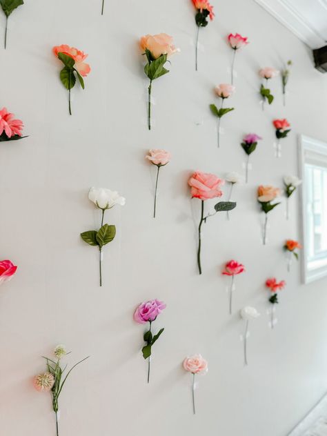 Decoration, Upcycling, Diy, Spring Wall Decor, Flower Wall Decor, Easter Wall Decor, Hanging Flower Wall, Floral Wall Decor, Diy Flower Wall