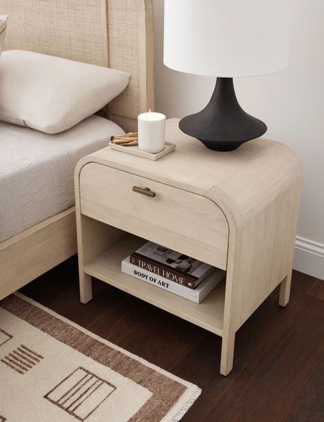 Home, Home Décor, Bedside Table Styling, Bedside Table, Nightstand Decor, Unique Nightstand, Bedroom Furniture, Bedroom Night Stands, Bed Design