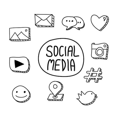 Social Media, Social Media Logos, Social Media Icons, Social Media Drawings, Social Media Art, Social Media Design, Social Media Platforms, Social Media Trends, Cartoon Logo