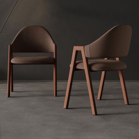 Brown Linen Upholstered Dining Chair Side Chair Set of 2 Brown Dining Chairs, Comfortable Dining Chairs, Wooden Dining Chairs, Fauteuil Design, Dining Chair Design, Dinning Chairs, Contemporary Dining Chairs, Fabric Dining Chairs, Wood Dining Chairs