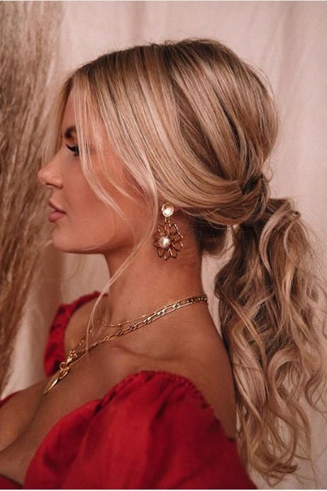 This hairstyle works from day to night, office to cocktail party. Leave out a few wavy tendrils to frame your face, and tease the crown beforehand to add volume. #ponytail #braid #hairstyles #southernliving Hairstyle, Long Hair Styles, Ponytail Hairstyles, Ombre, Hair Styles, Short Hair Styles, Haar, Capelli, Curly Hair Styles