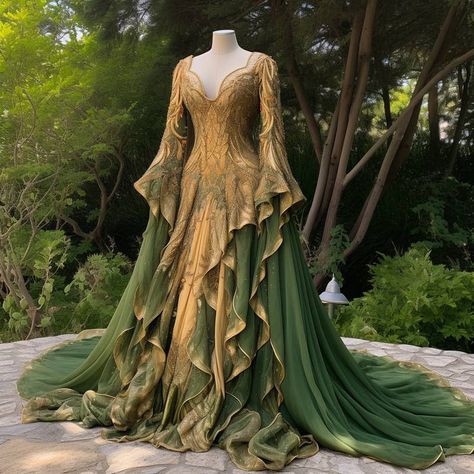 AI Generated Gowns Based On Books Medieval Dress, Costumes, Queen, Medieval Gown, Fantasy Gowns, Elven Dress, Fantasy Gown, Medieval Fantasy Clothing, Fantasy Dress