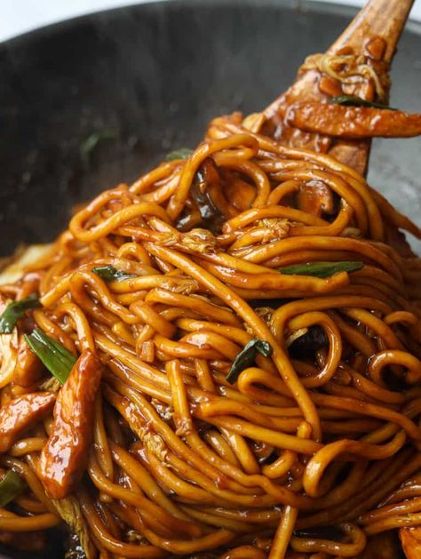 Stir Fry, Korean Food Recipes, Ramen, Foodies, Chinese Food Recipes, Korean Noodle Recipes, Fried Noodles Recipe, Chinese Fried Noodles Recipe, Chinese Noodle Dishes