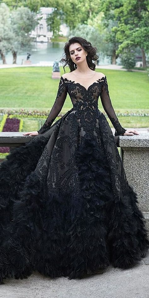 21 Gothic Wedding Dresses: Challenging Traditions ♥ Here you may browse out the compilation of best gothic wedding dresses. In particular, such vintage wedding style bears stunning treats from Victorian-era decoration. And since you are tired of traditional glamor, you will be happy with extraordinary and effective dark gothic we’ve prepared for you. #wedding #bride #weddingforward #weddingdress Gothic, Rapunzel, The Dress, Gothic Dress, Goth Wedding Dresses, Gothic Wedding Dress, Gothic Wedding, Gothic Wedding Dresses, Pretty Dresses