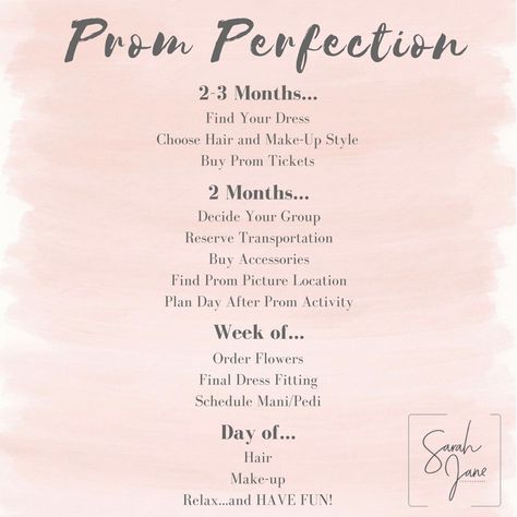 Prom, Prom Prep, Prom Checklist, Prom Planning, Prom Preparation, Prom Activities, Senior Prom, Prom Tips, Prom Essentials