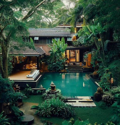 Bali, Design, Beautiful, Haus, Vila, Vise, Dekoration, Tuin, Fantasy