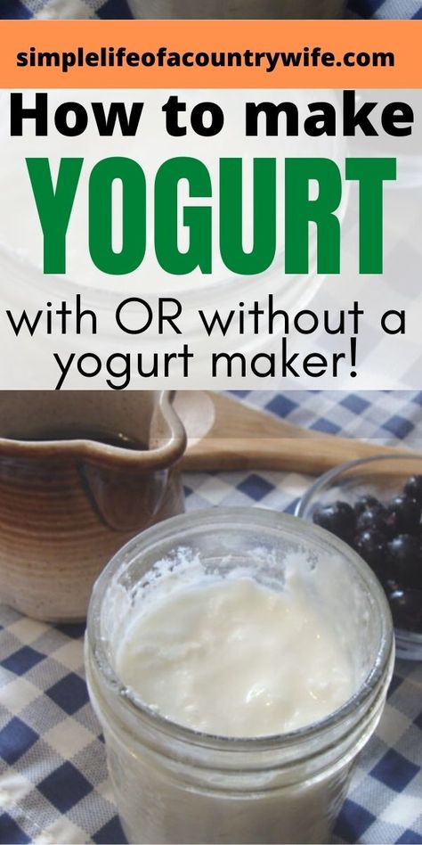 make yogurt at home Diy, Ideas, Snacks, Country, Homemade Yogurt, Homemade Yogurt Recipes, Making Yogurt, Yogurt Maker, Homemade Coconut Yogurt