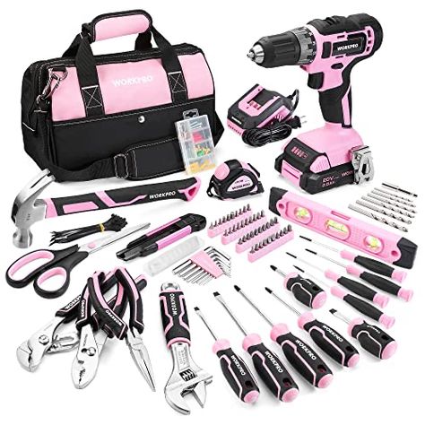 Power Tools, Pink, Cordless Drill, Cordless Power Drill, Tool Set, Household Tools, Drill Set, Power Drill, Tool Kit