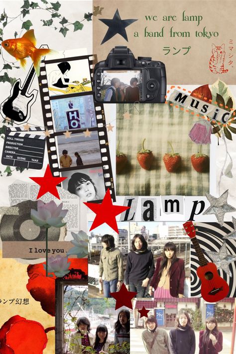 lamp, japanese band, lamp band, lamp music poster Bands, Band Posters, Music Art, Band Wallpapers, I Love Lamp, Collage Poster, Wall Collage, Wall Prints, Prints