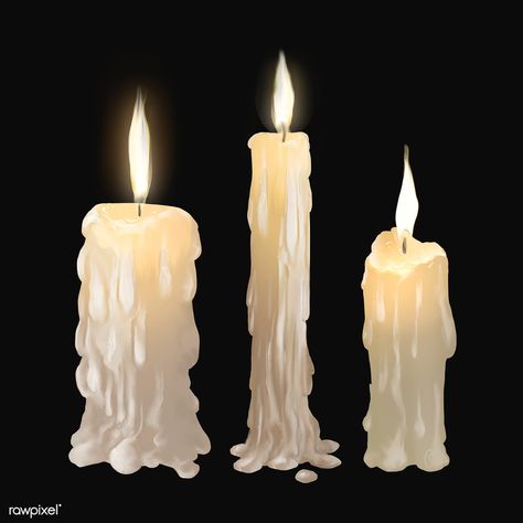 Illustration of candles icon vector for Halloween | premium image by rawpixel.com American Traditional, Texture, Halloween, Candle Illustration, Burning Candle, Candle Drawing, Candle Images, Candle Art Drawing, Candle Art