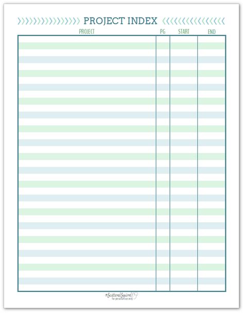 Project Index to help keep track of which projects you have going on, what you have planned, and what you've finished. Ideas, Planner Organisation, Worksheets, Coaching, Filofax, Home Management Binder, Project Planner, Weekly Planner Printable, Project Cover Page
