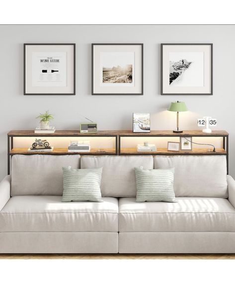 Sofa table with storage