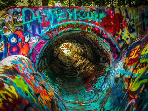 Zoom Flume – Bloomington, Indiana - Atlas Obscura Graffiti, Indiana, Bloomington Indiana, Lake, City, Lake House, Abandoned, Small Fence, During The Summer