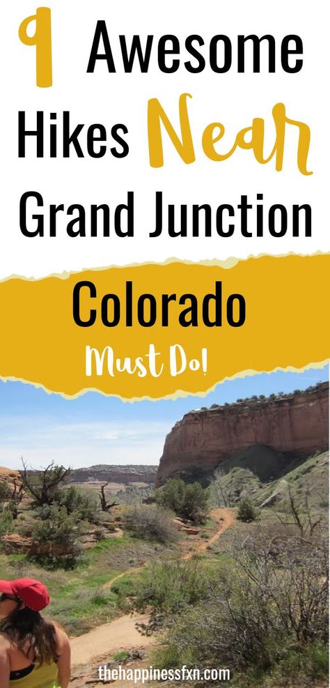 9 Awesome Hikes Near Grand Junction | Grand Junction Colorado Things to Do | Grand Junction Colorado Hiking | Colorado Hiking Trails | Best Day Hikes in Western Colorado | Hiking Western Colorado | Colorado Winter Hiking Winter, Happiness, Colorado, Outdoor, Colorado Hiking Trails, Colorado Hiking, Yellowstone Camping, Colorado Travel Guide, Road Trip To Colorado