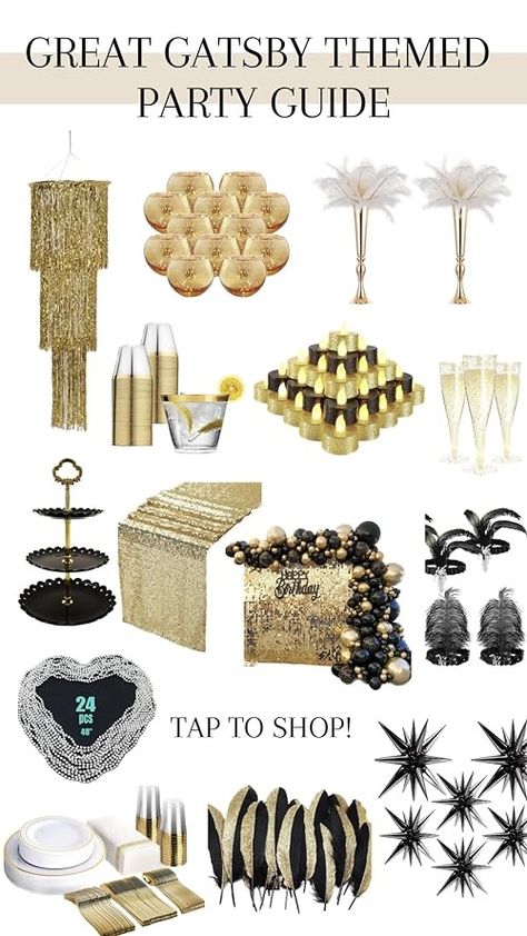 Parties, Halloween, Gatsby, Decoration, 20s Party Decorations Diy, 20s Party Theme, 20s Party Decorations, Great Gatsby Party Decorations, Great Gatsby Themed Party