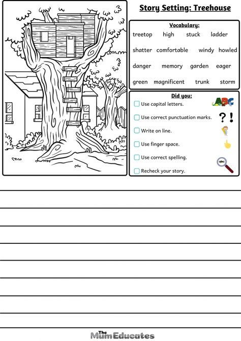 Free 15+ Story Settings Description Writing Frames - The Mum Educates Ideas, Picture Story Writing Grade 4, Free Writing Prompts, Story Writing Prompts, Writing Resources, Writing Assignments, Picture Story Writing, Creative Writing Stories, Writing Activities