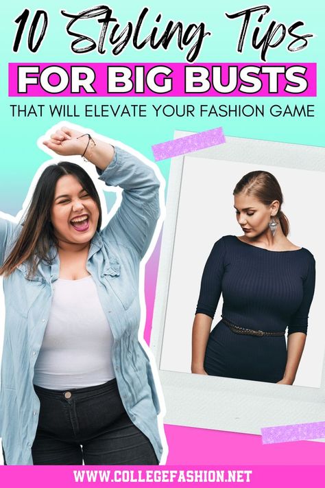 fashion tips for big bust Fashion Tips, Fashion, Outfits, Women, Bust, Moda, Big Bust, Mid Size Fashion, Big Boobs Clothes