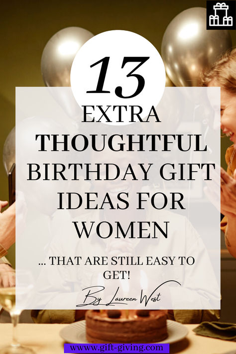 Are you looking to get a more thoughtful-feeling gift for your recipient this next birthday comearound? Well let me help you out! Not only are these gifts super thoughtful, but they require very little effort! #giftideas #birthday #birthdaygift #women #thoughtful #thoughtfulgifts #cheapgifts Birthday Gifts For Women, Birthday Present Ideas For Women, Birthday Gifts For Her, Birthday Presents For Her, Birthday Gift Ideas, 31st Birthday Gift Ideas, 40th Birthday Gifts For Women, Women Birthday Gifts, 39th Birthday Gift Ideas