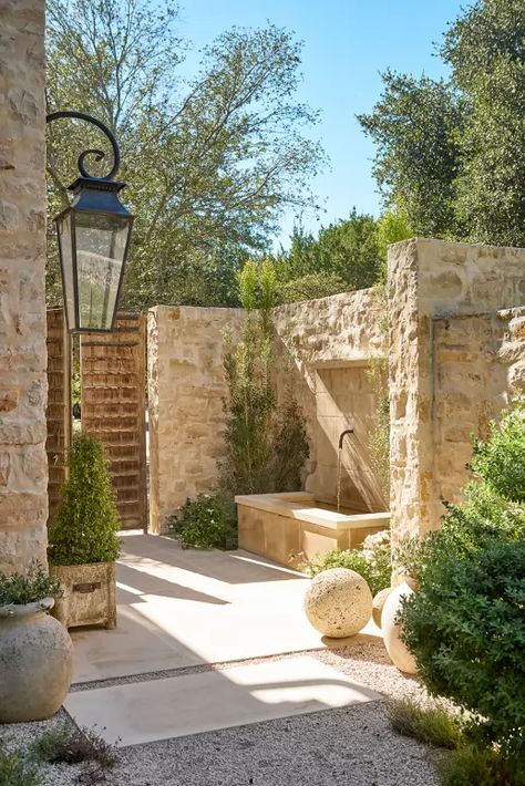 Watersmark Residence | Chas Architects Garden Design, Exterior, Outdoor Spaces, Back Garden Landscaping, Backyard Landscaping, Stone House, Outdoor Gardens, Outdoor Design, Stone Houses