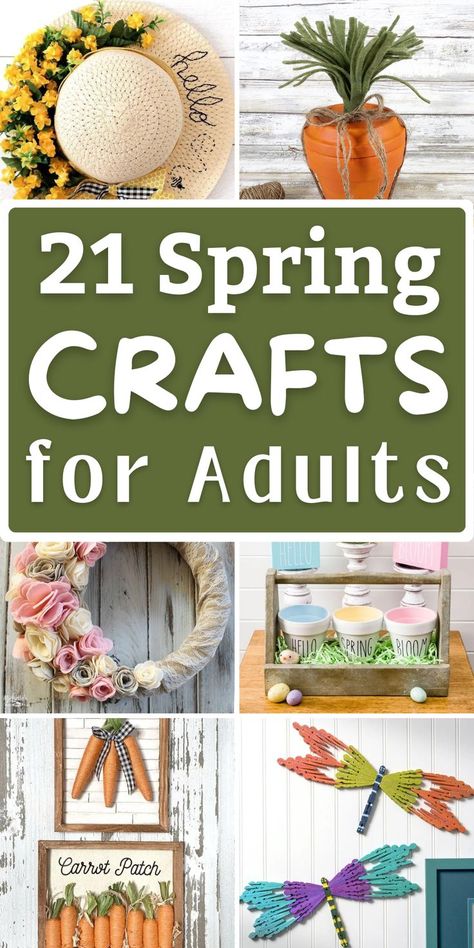 Get ready for Spring with these fun and creative Spring Crafts for Adults! From spring home decor to diy projects, there’s something for everyone. Make your own spring wreaths, paper flowers, and terra cotta pot crafts to bring a touch of nature into your home. Art, Spring Crafts, Decoration, Summer Crafts, Diy Spring Crafts, Spring Crafts For Kids, Spring Diy Projects, Spring Easter Crafts, Diy Summer Crafts