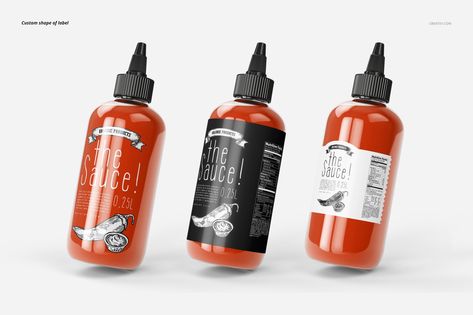 Sauce Bottle Mockup Set #Ad , #AD, #net#behance#creatsyofficial#instagram Packaging, Sauces, Mock Up, Bottle Design Packaging, Bottle Packaging, Bottle Mockup, Packaging Design, Hot Sauce Bottles, Mockup Psd